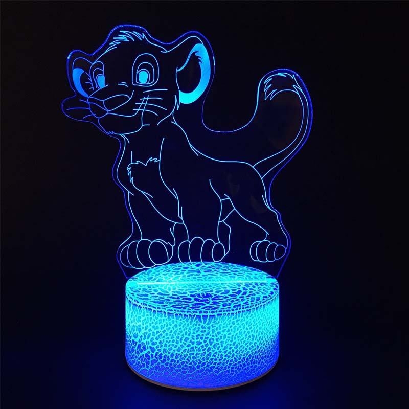 LED Neon Light Up Sign | Zodiac Lion Symbol Bedroom Wall